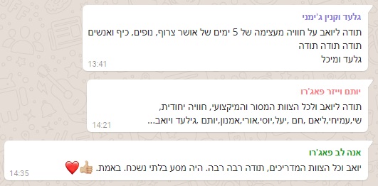 ראלי חוצה ישראל סוכות 2017 תגובות