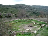 בחורבת עלקת. מיקום מצויין להפסקת תה מול הנוף