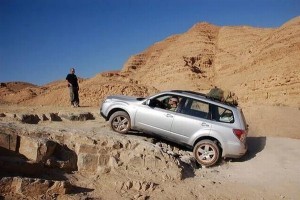 מעלה דקלים. סובארו פורסטר יכול