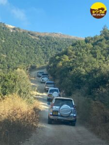 גליל תחתון ועליון שיירה ג'יפים טויוטה לנדקרוזר פראדו