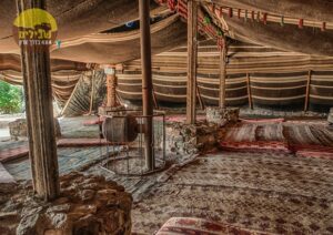 לינה באוהל בדואי, באדיבות כפר הנוקדים